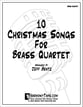 10 Christmas Songs For Brass Quartet P.O.D. cover